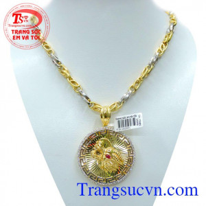 Bộ mặt dây nam rồng mạnh mẽ là bộ trang sức vàng rồng đẹp chất lượng dây chuyền nam đảm bảo uy tín,