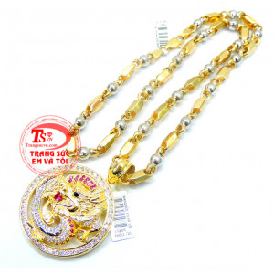 là món trang sức cần thiết nhất đối với nam sản phẩm đảm bảo chất lượng hợp thời trang thiết kế tinh tế đẹp, Bộ mặt rồng vàng quyền uy cho nam