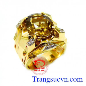 Thạch anh vàng thiên nhiên