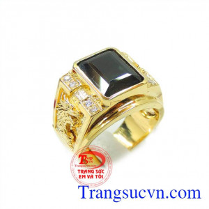 Nhẫn nam saphire mạnh mẽ đẹp