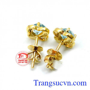 Ngoài ra đá còn chữa lành và nạp đầy sinh khí cho sức khỏe con người. Hoa tai nữ cá tính ziron đẹp