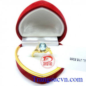 Nhẫn topaz nữ hạnh phúc đẹp nhẫn nữ đẹp mang lại vẻ đẹp sang trọng. 