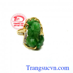 Nhẫn nữ tỳ hưu kiểu dáng đẹp