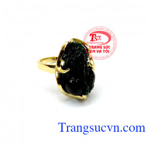 Giao hàng toàn quốc. Nhẫn nữ tỳ hưu sang trọng đẹp