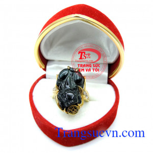 Nhẫn nữ tỳ hưu nữ tính đẹp chất lượng vàng đảm bảo. 