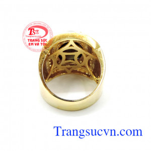 Nhẫn nam Sapphire thiên nhiên