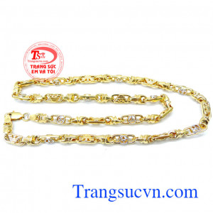 Dây chuyền nam vàng tây đẹp, sang trọng
