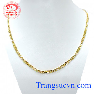 Dây chuyền nam quý phái trẻ trung đeo dây chuyền vàng đeo hợp thời trang, sang trọng khách hàng ưa chuộng và bình chọn nhiều năm liền đối với sản phẩm dây chuyền