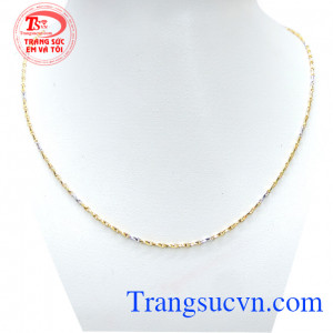 Dây chuyền vàng nữ tính yêu thương kiểu sáng dành cho nữ đeo bền đẹp hợp thời trang với kiểu chế tác dây chuyền đặc biệt