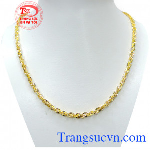 Dây chuyền nữ sợi to thời trang đẹp kiểu dáng đơn giản nhưng lại được rất nhiều khách hàng lựa chọn bởi kiểu dáng nhẹ nhàng nữ tính của nó thiết kế tinh tế