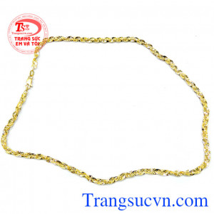 Dây chuyền nữ vàng tây sang trọng Dây chuyên nữ sáng bóng