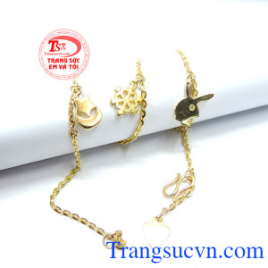 Lắc chân nữ bông hoa tuyết đẹp