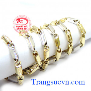 Dây chuyền nam vàng tây sang trọng