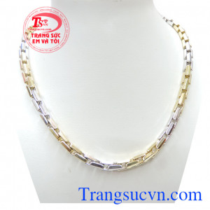 Dây chuyền nam đẳng cấp phái mạnh thiết kế độc đáo với kiểu dáng giống dây xích xe tạo cho bạn 1 phong cách độc đáo