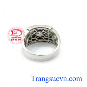 Nhẫn nam vàng chất lượng vàng đảm đeo bền đẹp sáng bóng, tinh tế và sang trọng dành cho phái mạnh