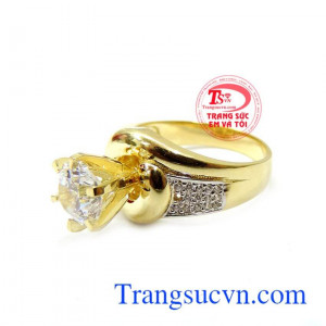 Tạo nét cá tính và duyên dáng của riêng bạn. Nhẫn nữ sang trọng đính đá đẹp
