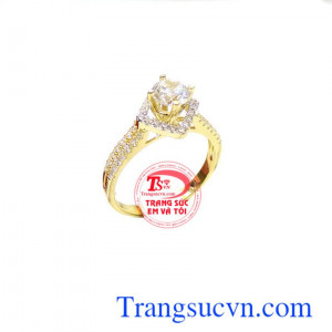 Nhẫn vàng nữ tính đeo tay đẹp