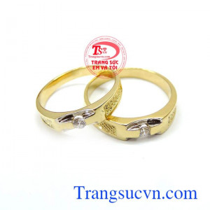 Đôi nhẫn cưới yêu thương ngọt ngào dành cho các cặp tình nhân làm quà tặng trong những ngày ý nghĩa 