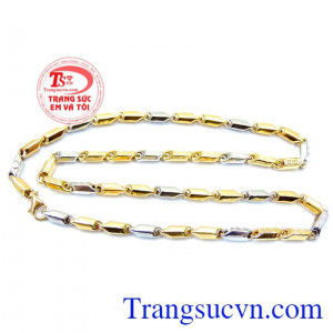 Dây chuyền nam 18k phong cách được làm từ vàng 18k nhập khẩu cho nam giới bằng vàng sáng bóng, với mẫu mã phong phú, kiểu dáng hợp thời trang