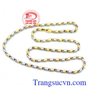 Dây Dây Vàng Ý 18k Nam sang trọng Dây chuyên nam sáng bóng