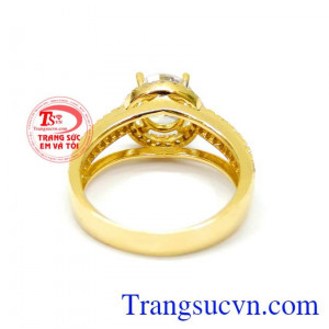 Nhẫn nữ xinh cá tính gắn đá