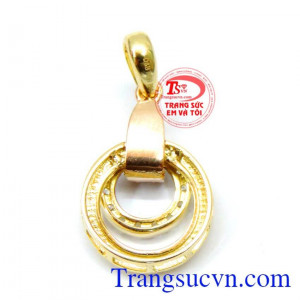 Mặt dây chuyền vàng tây sang trọng 