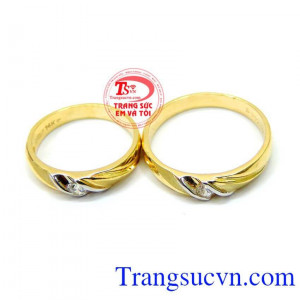 Nhẫn cưới vàng giá rẻ đẹp sang trọng kinh tế cho đôi bạn trẻ