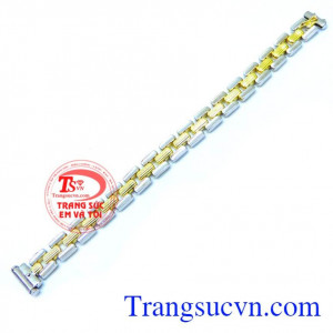 Sản phẩm đeo quý phái hợp thời trang với chất lượng vàng 18k chất lượng đảm bảo sáng bóng luôn giúp bạn nổi bật nhất trước mọi người. Lắc tay nam tính 18k mạnh mẽ