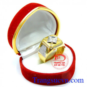 Nhẫn nam vàng thể hiện đẳng cấp là sự lựa chọn tuyệt vời cho quý ông yêu thích vẻ đẹp lịch lãm, sang trọng mà đẳng cấp được thiết kế đơn giản, tinh tế