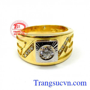 Nhẫn nam vàng phong cách đẹp