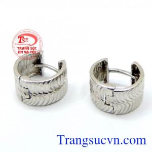 với kiểu dáng hiện đại và đầy sức quyến rũ mang đến cho bạn những cảm xúc mới lạ và khơi nguồn sáng tạo cho những kế hoạch mới, Hoa tai vàng trắng tinh tế đẹp