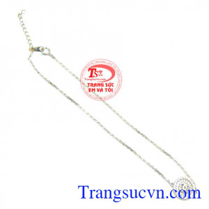 Lắc chân vàng trắng sáng đẹp