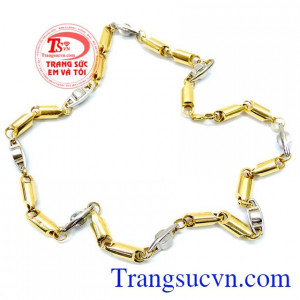 Dây chuyền nam vàng tây sang trọng