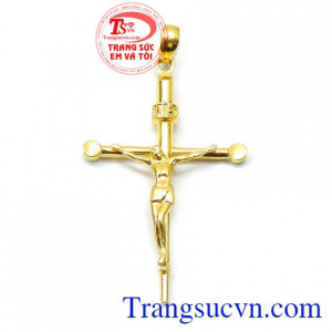 Mặt thánh giá chúa uy quyền 14k mang lại nhiều bình an may mắn và hạnh phúc sản phẩm được thiết kế 1 cách tỉ mỉ và tinh tế