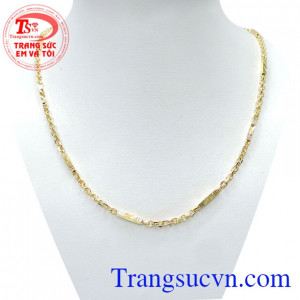 Dây chuyền 10k phong cách nam sáng đẹp, dây chuyền nam vàng tây kiểu dáng phong phú, thiết kế sang trọng