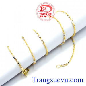 Dây chuyền nữ vàng tây sang trọng