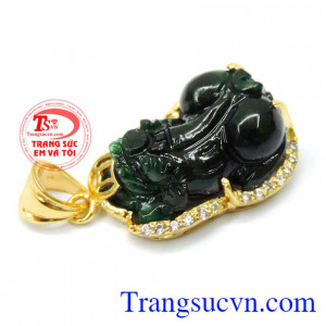 Mặt tỳ hưu jadeite hạnh phúc