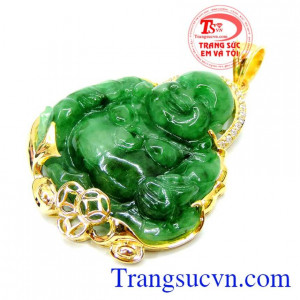 Mặt phật di lặc jadeite hạnh phúc
