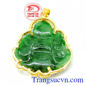 Mặt phật di lặc jadeite hạnh phúc