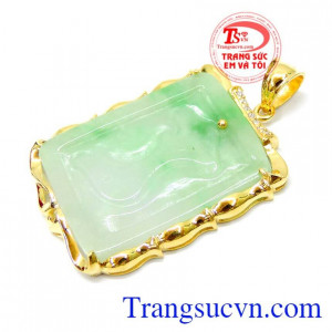Mặt jadeite bản đồ việt nam 14k
