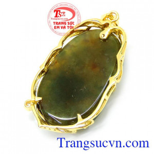 Mặt dây canxedon thiên nhiên đẹp