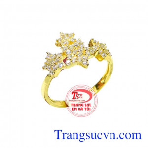 Nhẫn nữ 10k sao sáng lấp lánh
