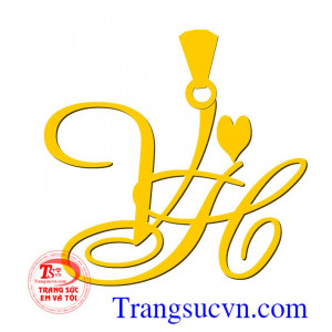 Mặt dây chuyền chữ lồng vàng 10k 14k 18k theo yêu cầu