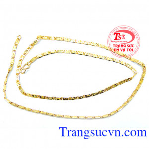 Dây chuyền nam vàng đeo mạnh mẽ thể hiện đẳng cấp dành cho nam đeo hợp thời trang và sang trọng