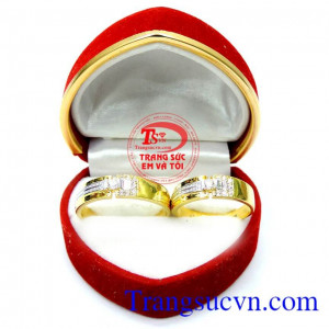 Nhẫn cưới 10k đeo thủy chung