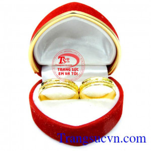 Đôi nhẫn cưới uyên ương 10k