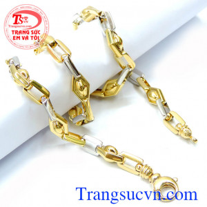 Dây chuyền nam vàng tây sang trọng Dây chuyên nam sáng bóng