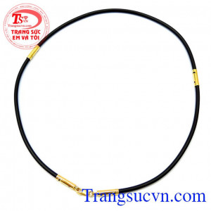 Sợi dây da bọc vàng 10k sáng bóng nam cá tính sẽ là một lựa chọn cho bạn nhé