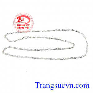 Dây chuyền nữ vàng Ý trắng đẹp