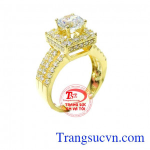Nhẫn nữ vàng 10k mẫu đẹp